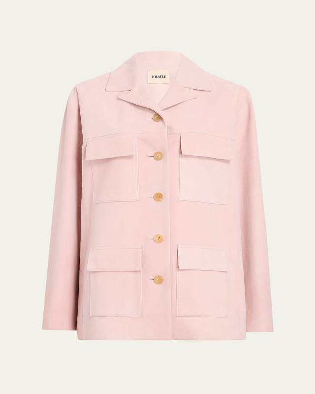 Morsson Suede Flap Pocket Jacket